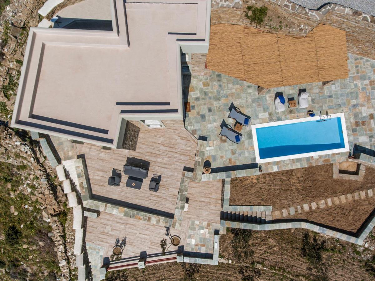 Acron Andros - Luxury Villa With Private Pool Korthio Exterior foto