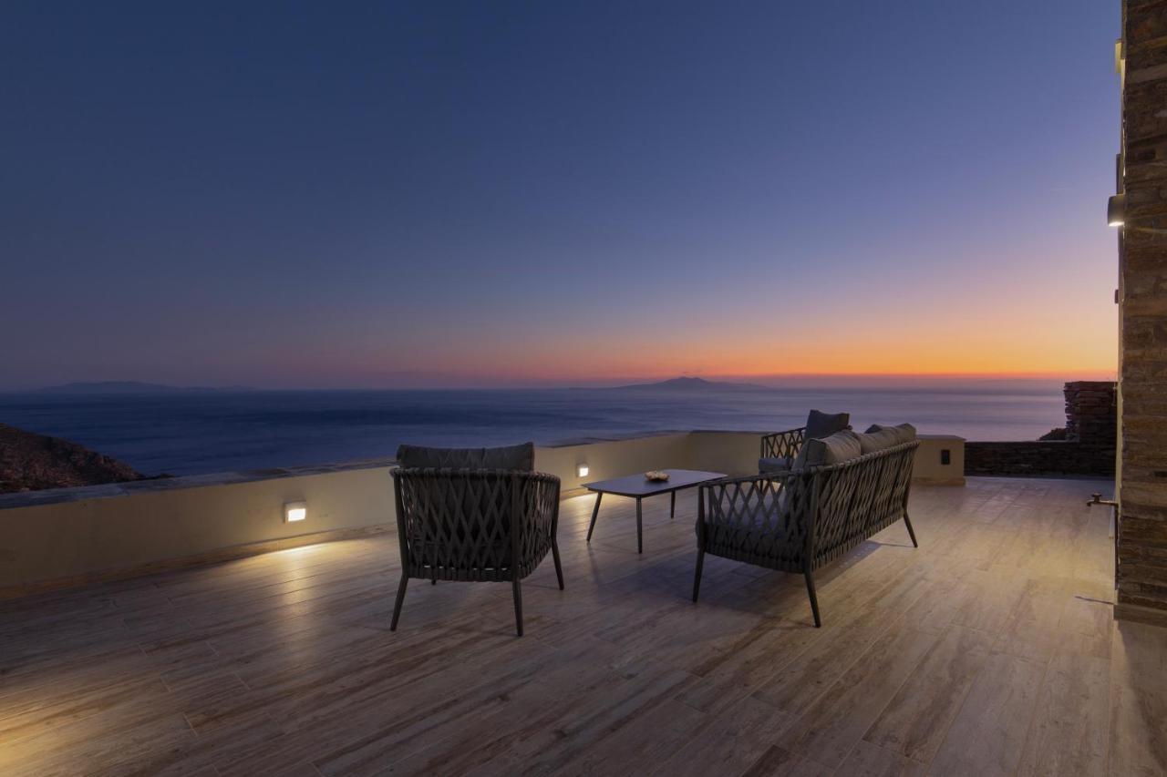 Acron Andros - Luxury Villa With Private Pool Korthio Exterior foto